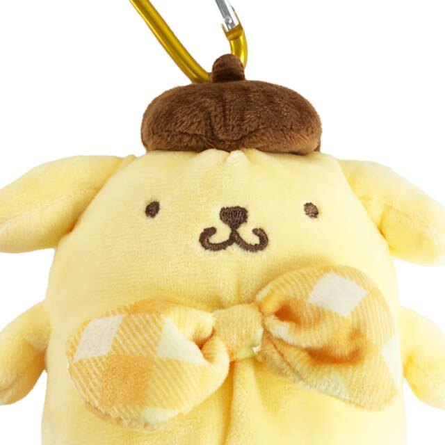 小禮堂 布丁狗 折疊環保購物袋 附玩偶收納包 (黃色款)