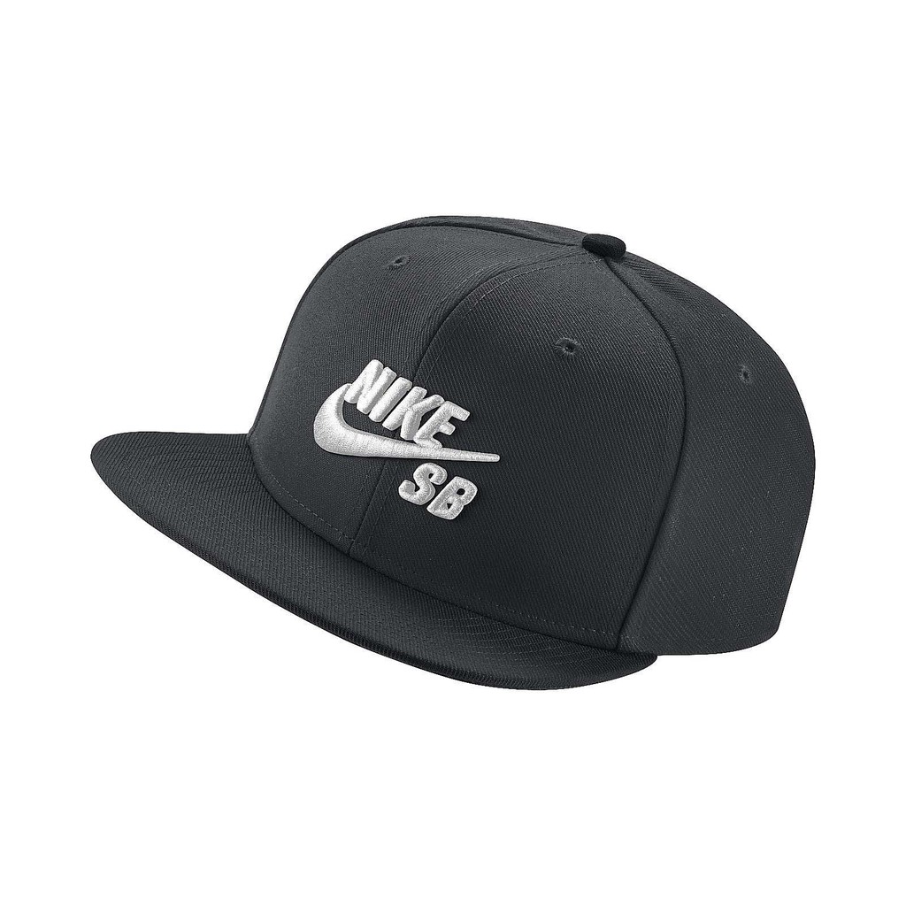 Nike 棒球帽 SB Cap Pro 立體電繡 黑 白 基本款 帽子 男女款 628683-013【ACS】