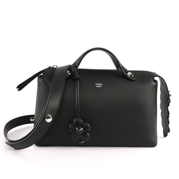【FENDI】By the Way 花朵 小型牛皮 手提/肩背(黑色) 8BL124 9QX F0GXN