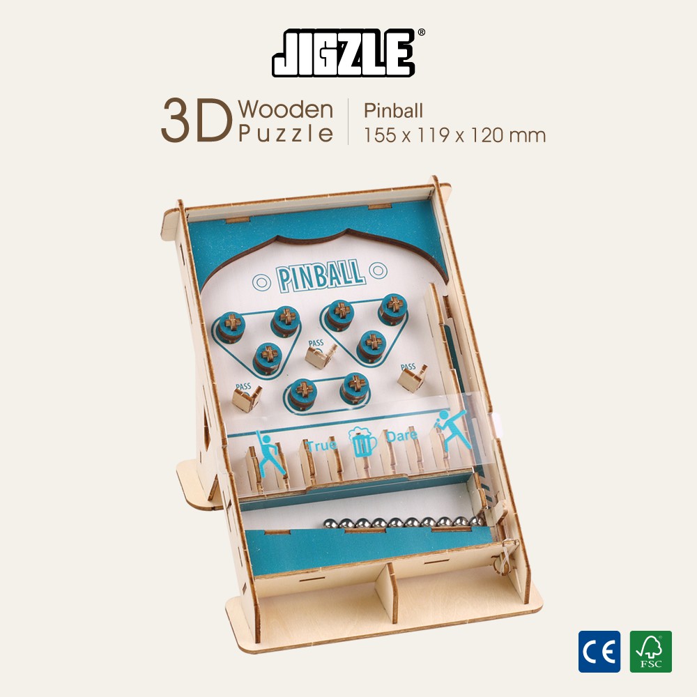 【產品介紹】※復刻版經典設計彈珠台，無毒無害顏料安全環保，大人放心小朋友也能盡情玩樂。 ※組裝過程免用膠、免用工具，以卡榫方式組裝方式。※靈活控制手臂手腕的力量，讓彈珠滾到正確的位置。 ※100%可回