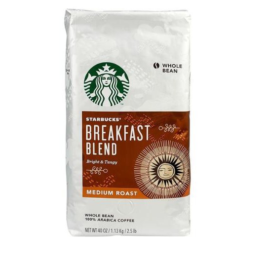 STARBUCKS BREAKFAST BLEND 早餐綜合咖啡豆每包1.13公斤 C614575 COSCO代購