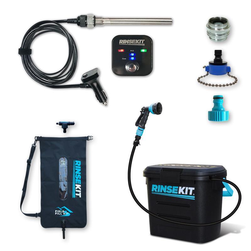 水立沖 + 珠鍊轉接配件 + 熱水水槽轉接頭 + 戶外水和壓力注射套件 + 加熱棒套組 黑色水立沖專業全配(ALL IN)