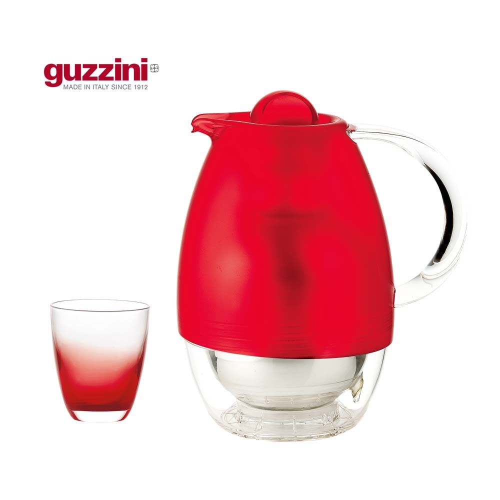 瓶蓋/外殼/罐底：SMMA安心塑料 (BPA free) 水罐本體：雙層絕緣玻璃 ※ 商品內容：1000ML保溫水罐 × 1 300ML玻璃水杯 × 6 ※ 商品尺寸： 水罐：直徑16 × 21 × 