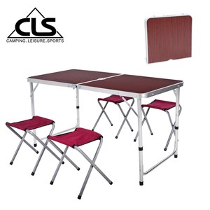 ▲加粗加厚鋼管設計 ▲頂級材質超承重 ▲一桌四椅超值組合 ▲箱型收納體積極小