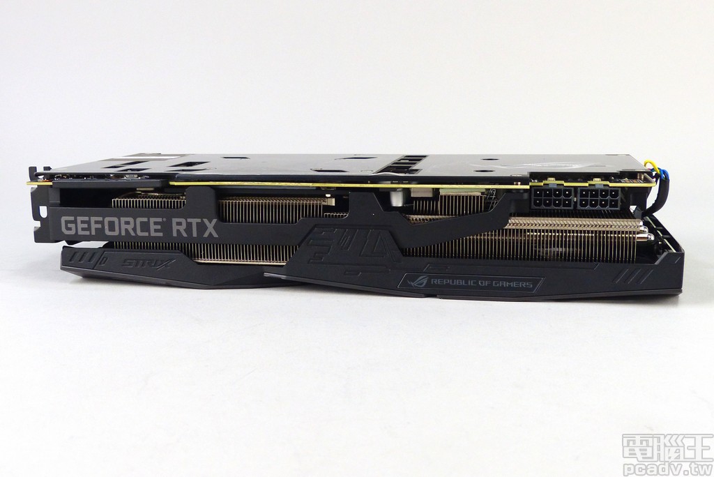 金屬強化框架避免下垂，Asus ROG-STRIX-RTX2080TI-O11G-GAMING 雙風扇模式登場