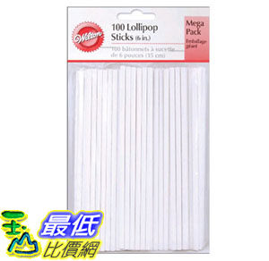[105美國直購] 棒棒糖支架 Lollipop sticks 100 count 6 inch 1912-1002