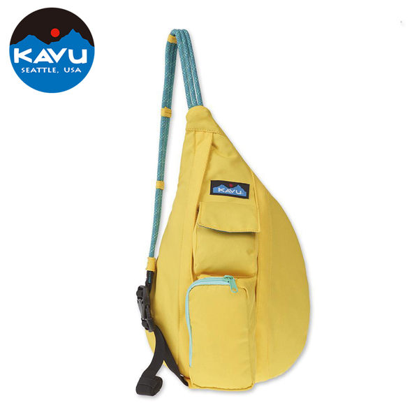 【西雅圖 KAVU】Mini Rope Sling 休閒肩背包 施華洛橙黃 #9191