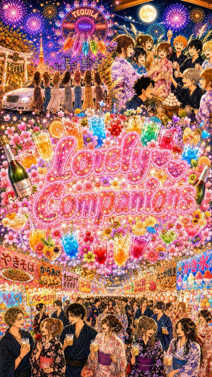 福岡♥飲み友✿カフェ友✿ランチ友✿愉快な仲間と福岡満喫しよう～❀𝓛overy𝓒ompanions❀～