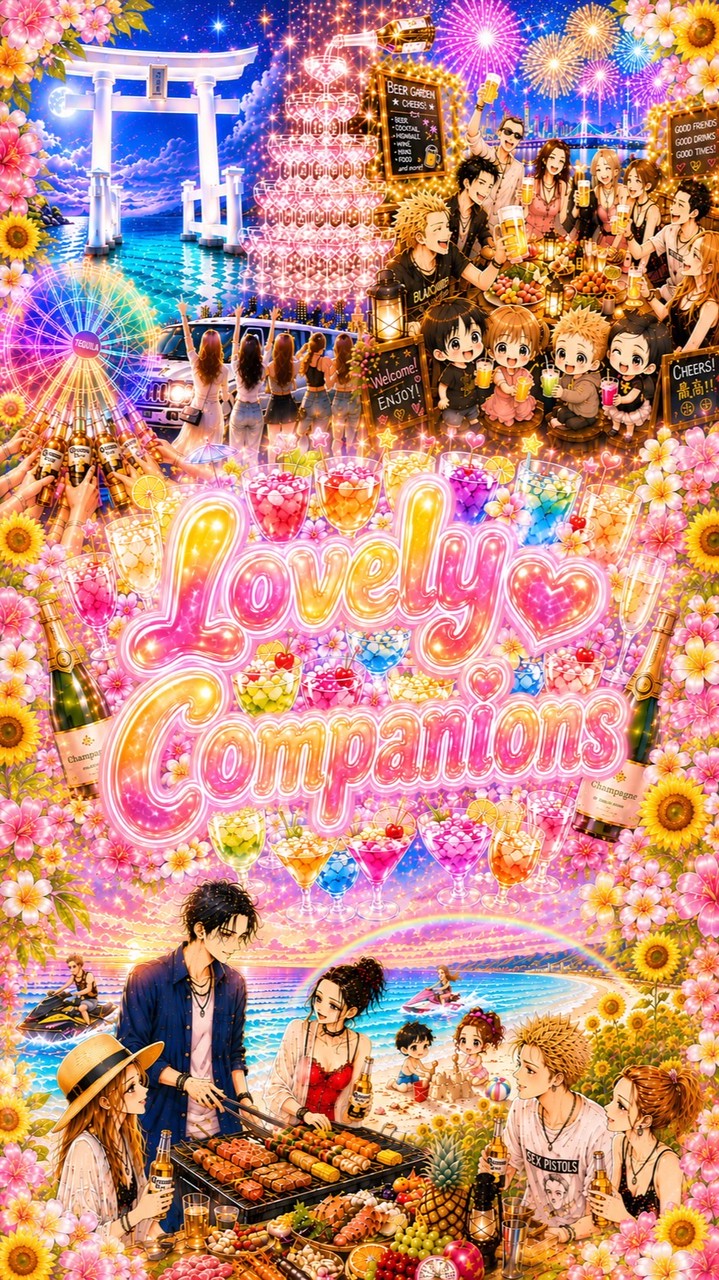 福岡♥飲み友✿カフェ友✿ランチ友✿愉快な仲間と福岡満喫しよう～❀𝓛overy𝓒ompanions❀～