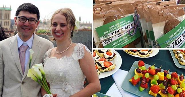 Pasangan Ini Nikah Pakai Aksesori Barang Bekas & Sajikan Makanan Basi