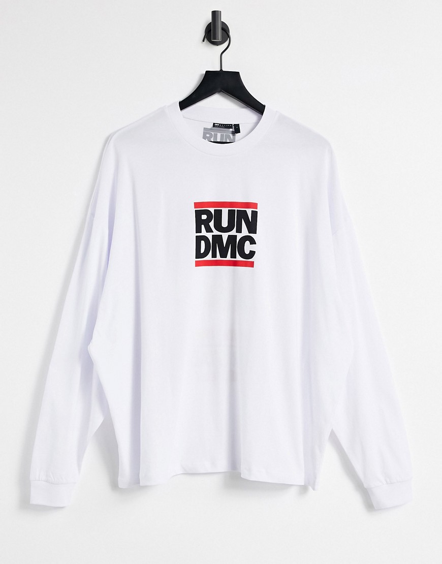 T-shirt by ASOS DESIGN Part of our responsible edit Crew neck Long sleeves Fitted cuffs Run DMC prin