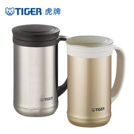 全新未拆★杰米家電☆【TIGER虎牌】500cc不鏽鋼真空保溫保冷辦公室杯MCM-T050_茶濾網系列