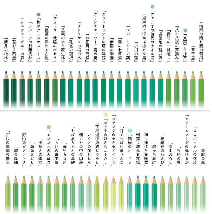 神秘的無人島 星映之桔梗 超廚二命名的500色木顏色筆 Line購物