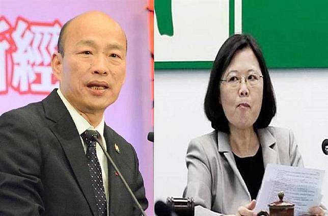 全台街頭民調統計 小英大輸韓總逾10％！