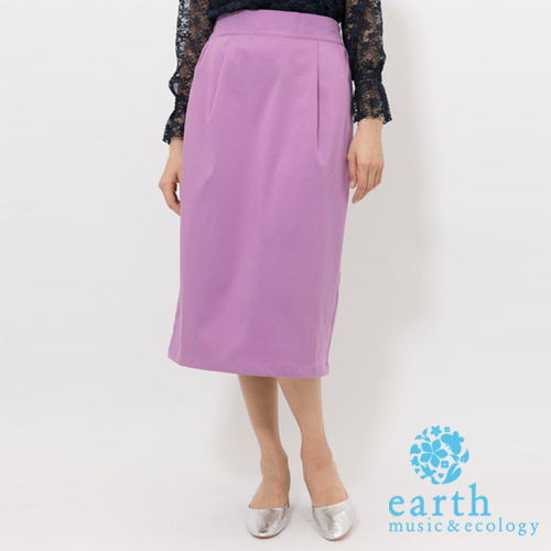 ❖ Spring ❖ 壓摺合身膝下裙 - earth music&ecology