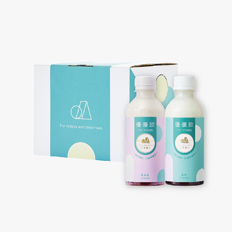 【優酪乳】280ml 八入 / 藍莓 × 蔓越莓 / 100%純鮮乳 滴水不加