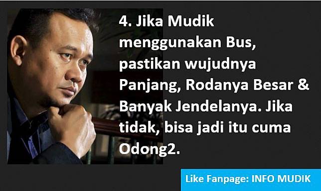 8 Tips Mudik ala Cak Lontong 'Ingat, Ini Mudik Bukan Minggat'