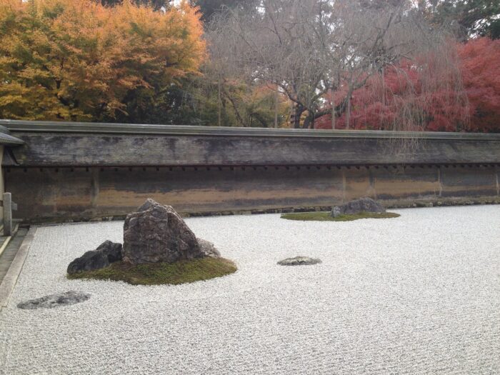 京都龍安寺枯山水