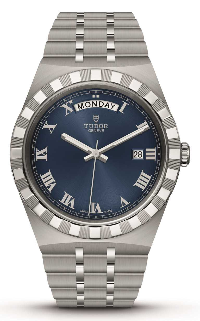 TUDOR「Royal皇家系列」腕錶╱316L不鏽鋼錶殼，精鋼錶帶，41mm╱73,500元。（圖╱TUDOR提供）