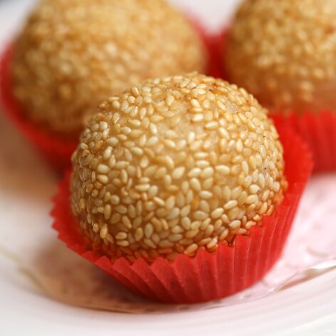 流沙煎堆 12個/盒 【港點】【寶達港式餐廳】【港式點心】