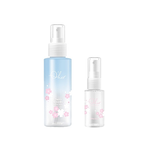 櫻花絮絮系列，散發出微微粉櫻花香 妝前、妝後皆可使用！ 綿密款噴頭，持久定妝，保濕補水！