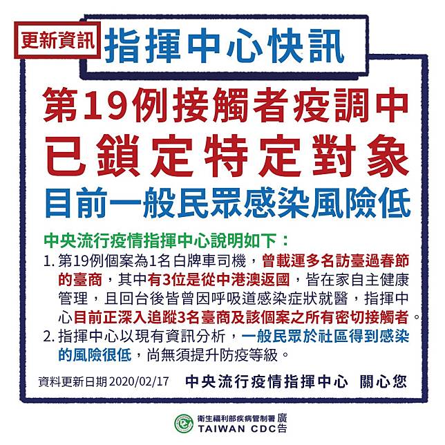 影／國內首例武漢肺炎確診死亡　籲民眾勿擅自傳疫情