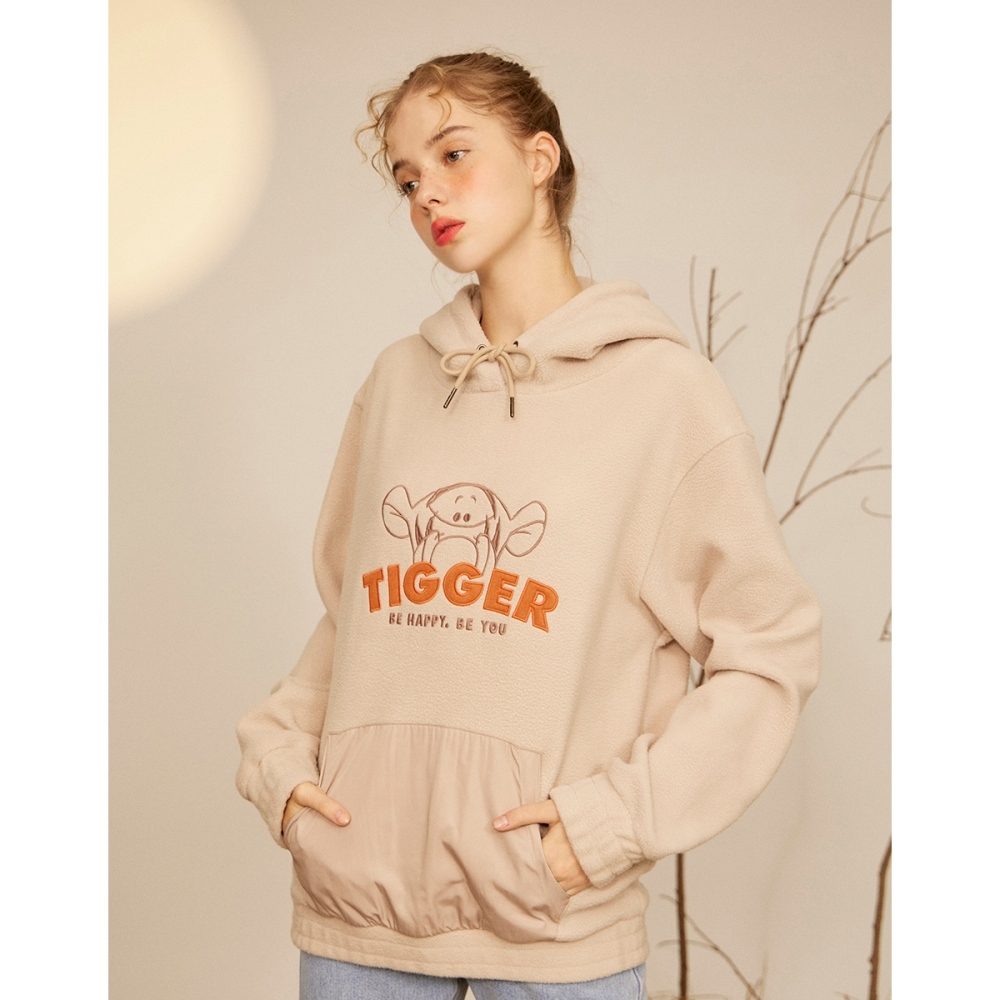 CACO-跳跳虎棉絨帽T-女【C2DI097】