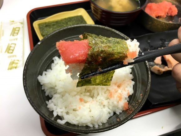 日本 早餐吃什麼？ 吉野家 明太子