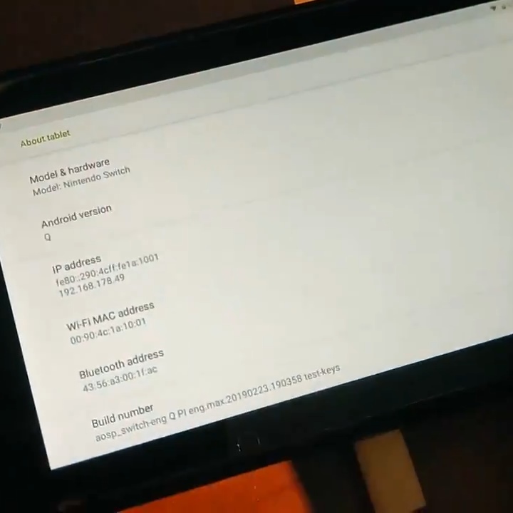 Switch破解再下一城，執行Android變身遊戲平板電腦