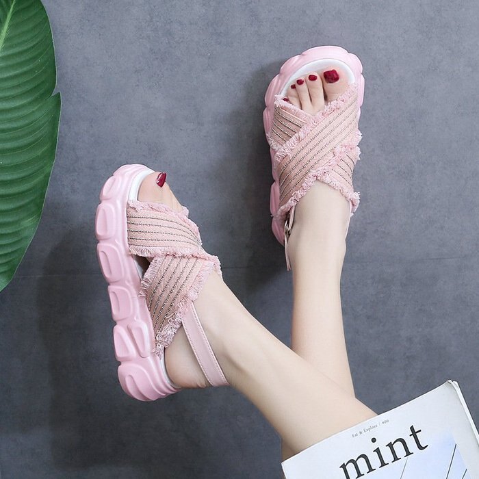 拖鞋 涼鞋 羅馬鞋 松糕鞋 沙灘鞋 平底鞋 ~ 美學達人C2715