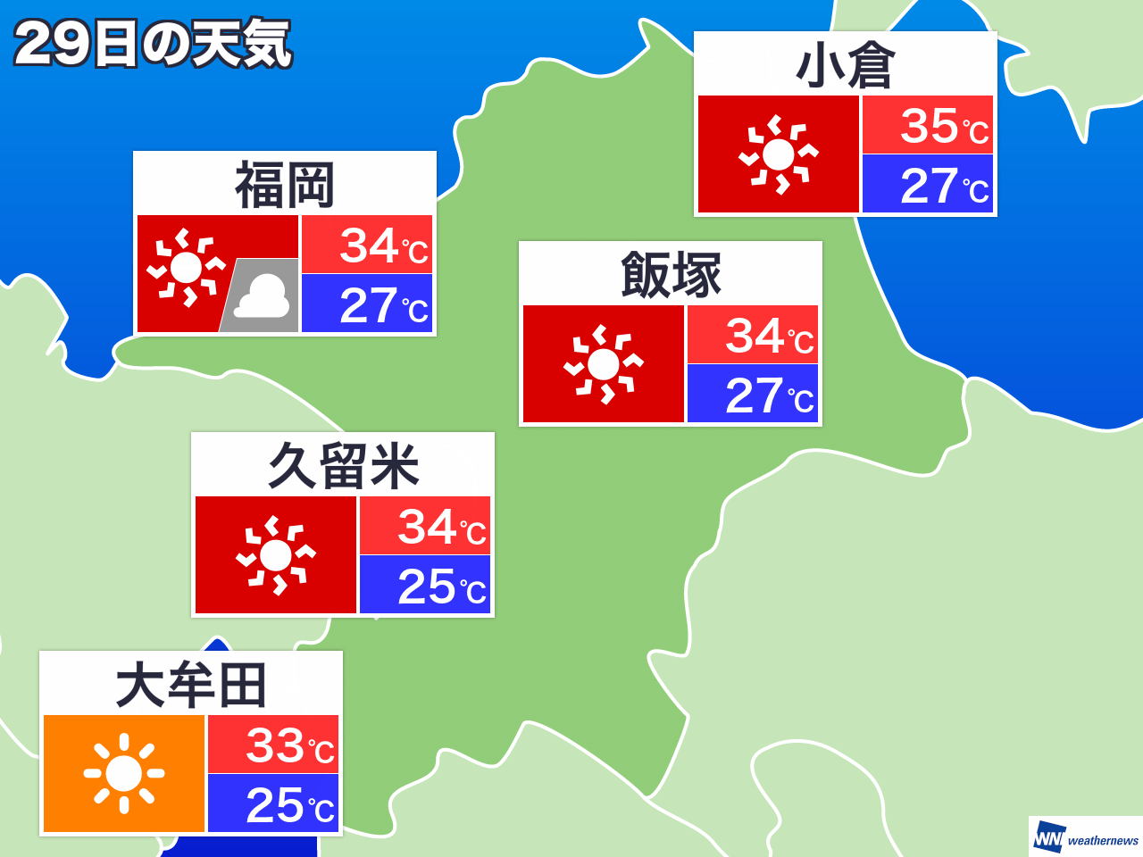 福岡 週間 天気