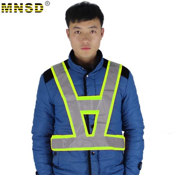 反光服 MNSD反光背心 高強反光布耐凍 騎車安全背心 道路施工防護馬甲 夢藝家