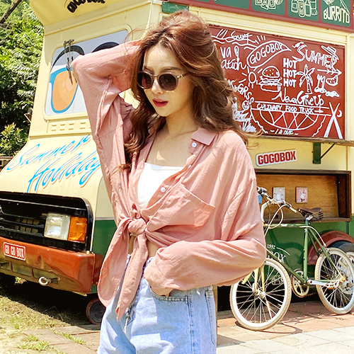 涼感防曬垂墜感襯衫