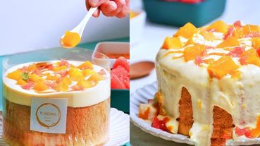 網購甜點名店《微甜室》打造零負擔、芒果控必吃楊枝甘露蛋糕、芒果優格蛋糕！夏季快閃開賣！