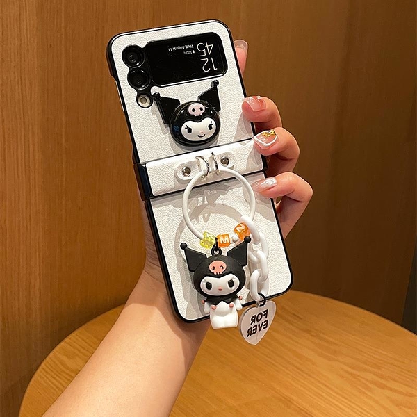 ins卡通庫洛米Galaxy Z Flip5手機套 日韓可愛三星z flip5手機殼 三星z flip5保護殼 SamSung Z Flip5保護套