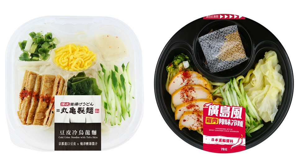 7-11丸龜新品「豆皮冷烏龍麵」、「廣島風雞肉辣味冷麵」／79元