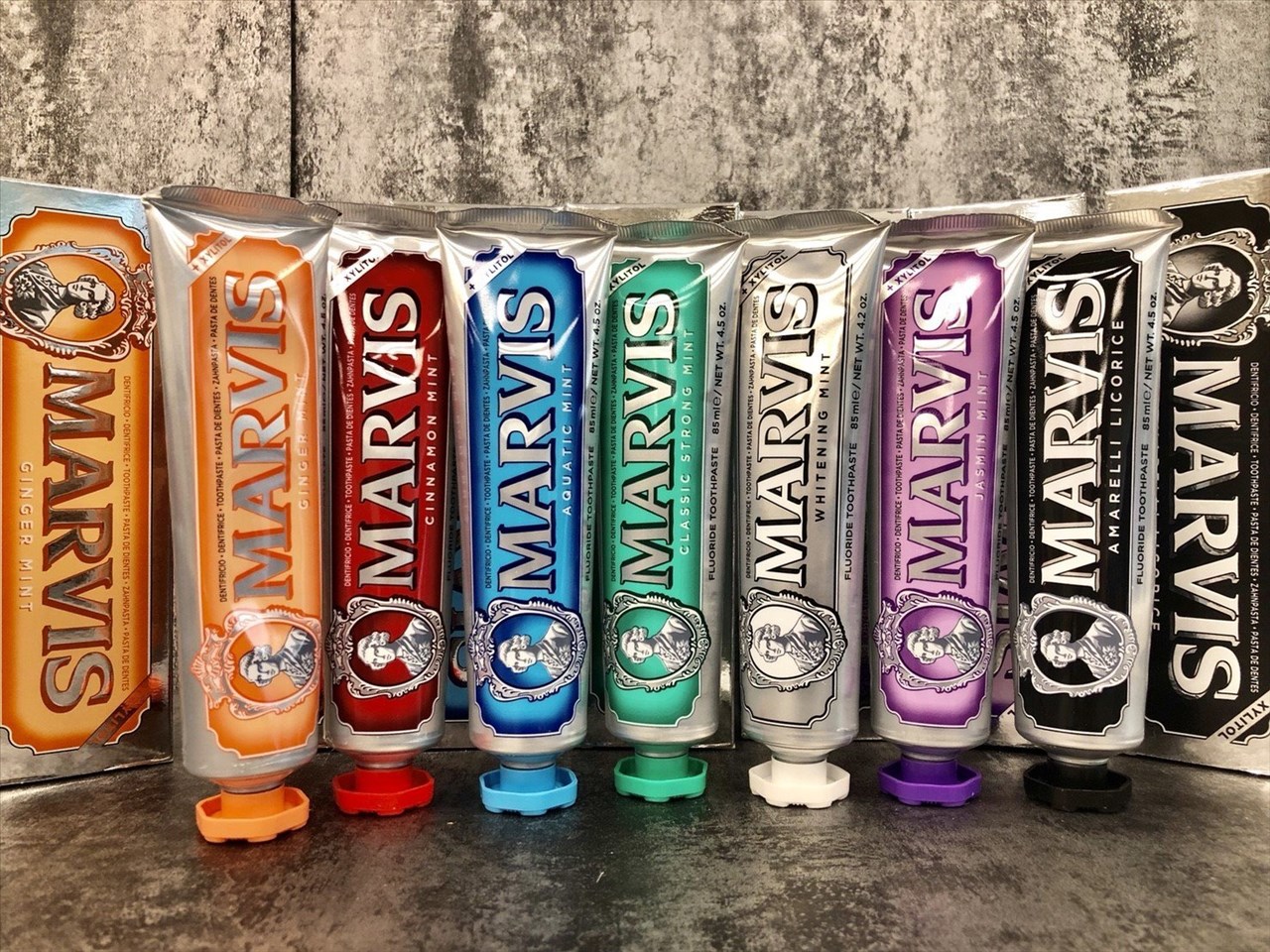 Marvis 牙膏界的愛馬仕 茉莉/海洋/甘草/肉桂/生薑/經典 牙膏 85ML 天然植物萃取 加大版◐香水綁馬尾◐