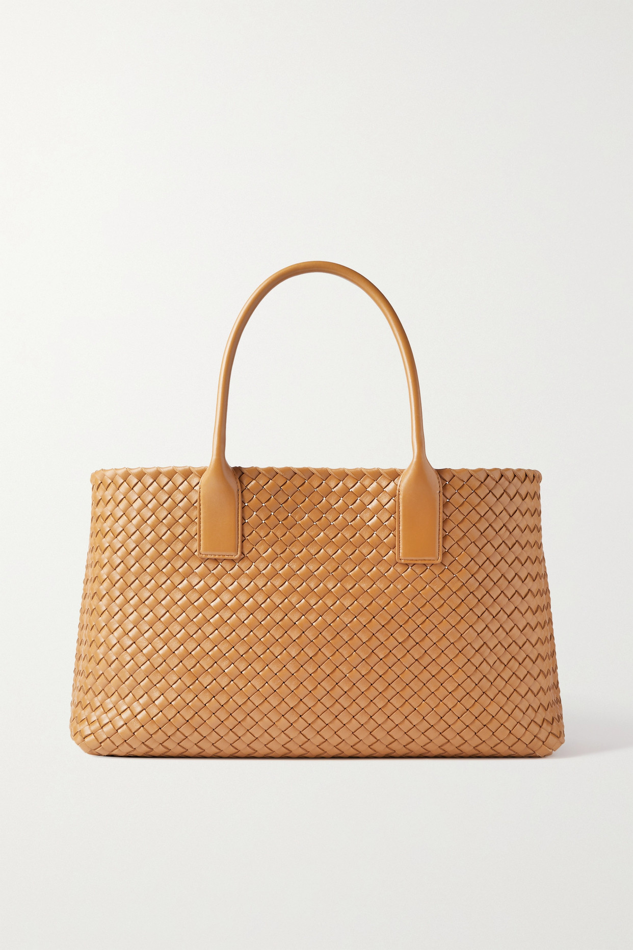 Bottega Veneta - Cabat Mini Intrecciato Leather Tote - Tan - one size