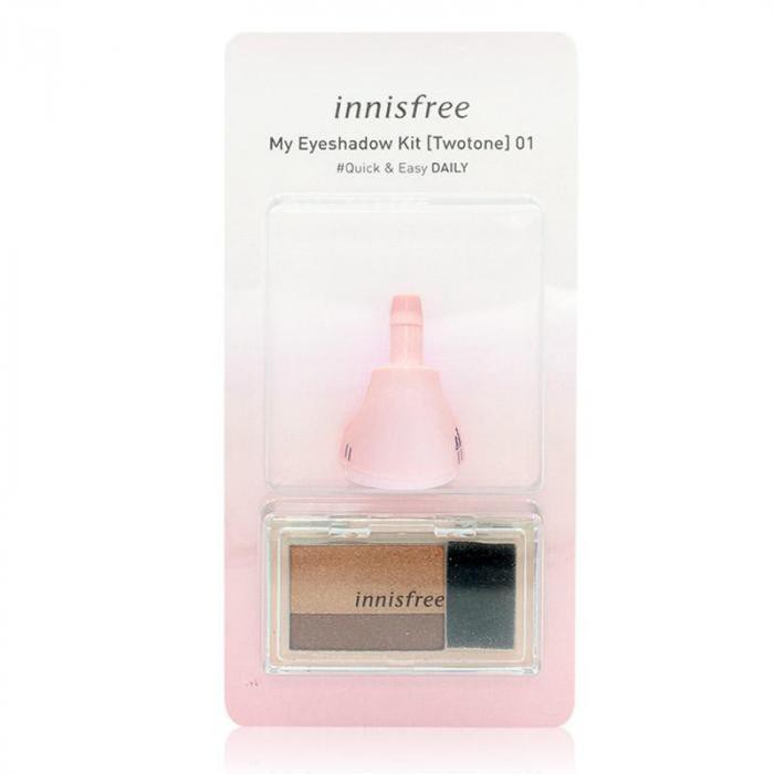 韓國 innisfree 雙色漸層眼影盤(附海綿刷頭) 01肉桂麵包+S海綿刷頭INNISFREE2019最新品眼妝入門必備不怕下手太重省空間好清洗適合所有眼型86SHOP《86小舖 唯一官方賣場》出