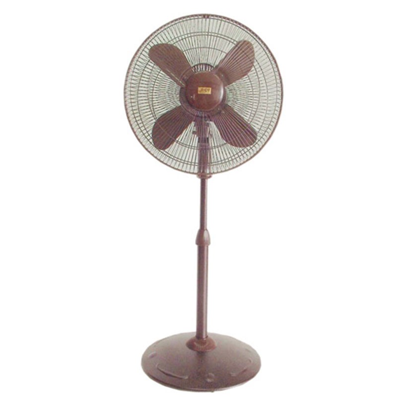 1. 鐵製底座及中柱、堅固穩重2. 上下伸縮空間15cm ，彈性大3. 開關置於馬達上方，方便操作4. 古銅色烤漆典雅大方、鐵網為復古式造型5. 後網圈由120根鐵網組成，安全耐用6. 座採用鐵製金屬