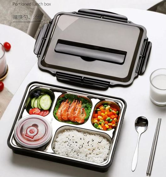 便當盒 送飯盒便當學生打飯保溫網紅上班族多格餐盒套裝水果日式超大容量
