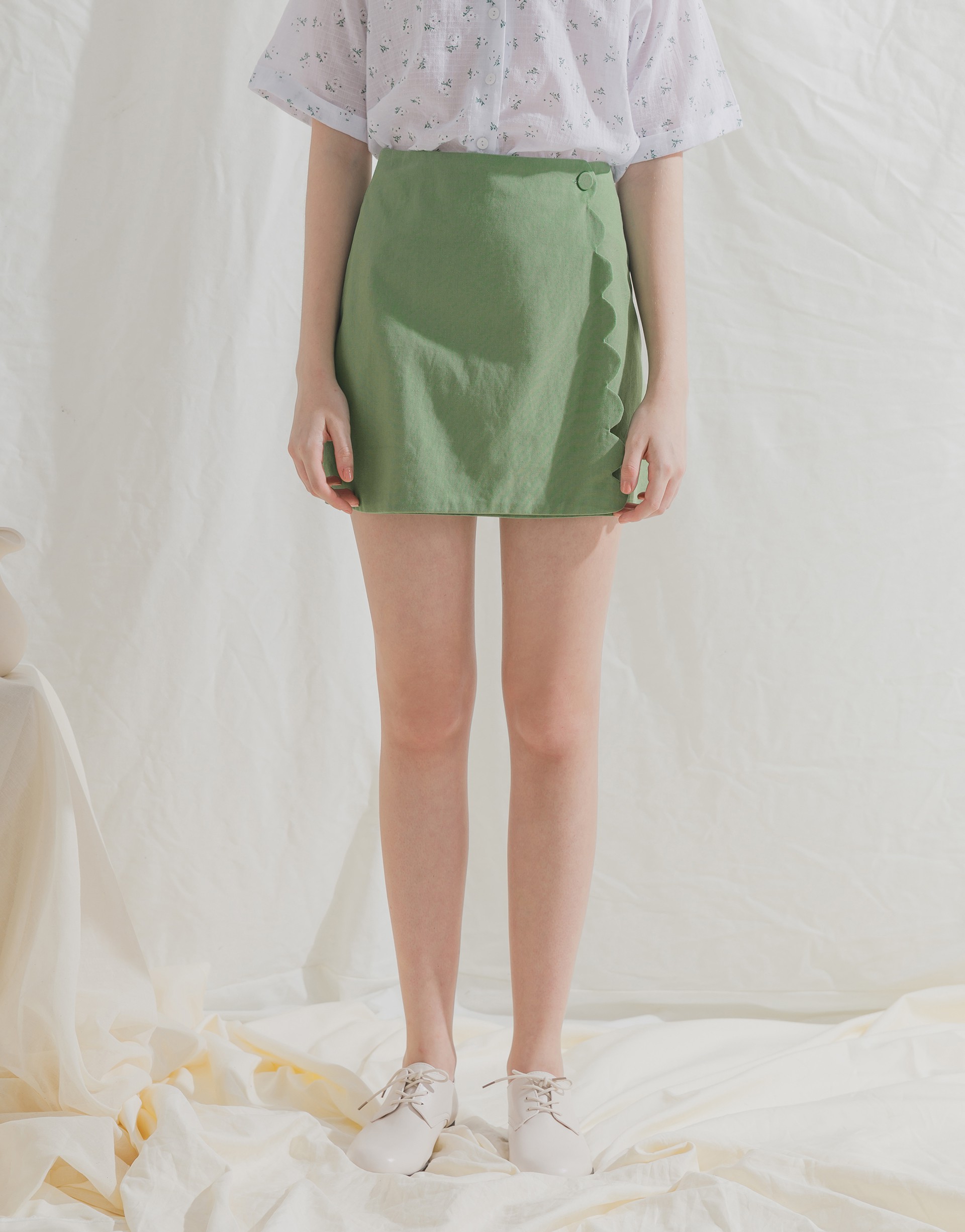 PAZZO+輕甜少女花瓣短裙