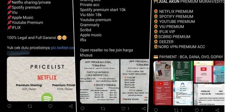 Marak Jual Beli Akun Flix Spotify Dan Premium Di Indonesia Legalkah Kompas Line Today