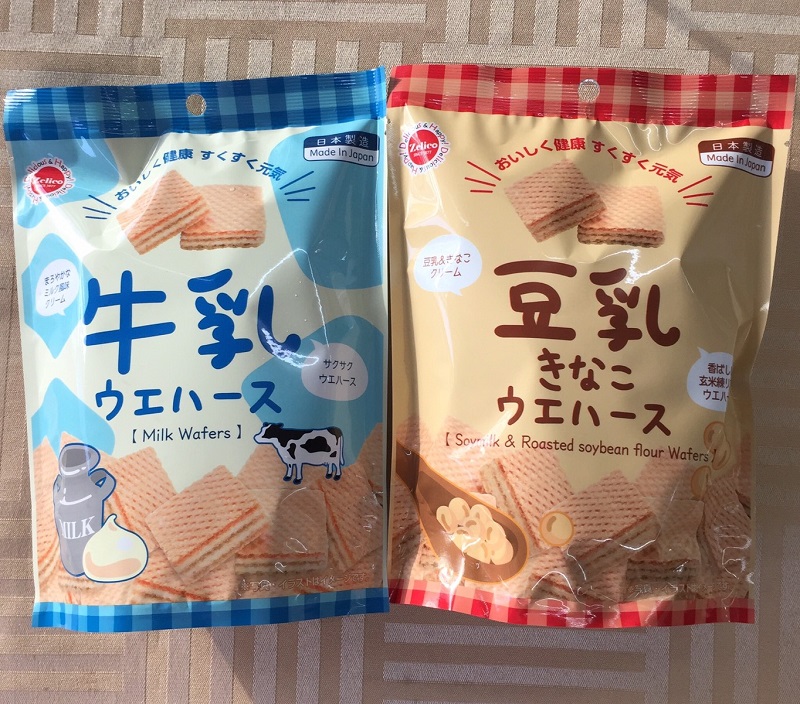 賞味期 2020.07.30 每包60g 日本原裝進口 薄皮酥脆，兩種濃郁內餡口味 香濃迷人豆乳黃豆粉/牛乳風味 多層次的香甜口感 讓你一口接一口 好吃不膩的美味點心 每天晚上8點前下標結帳商品，只要