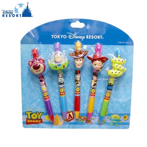 【SAS】(現貨＆樂園實拍圖) 東京迪士尼樂園限定 玩具總動員 家版族 原子筆 5入套組 (黑)