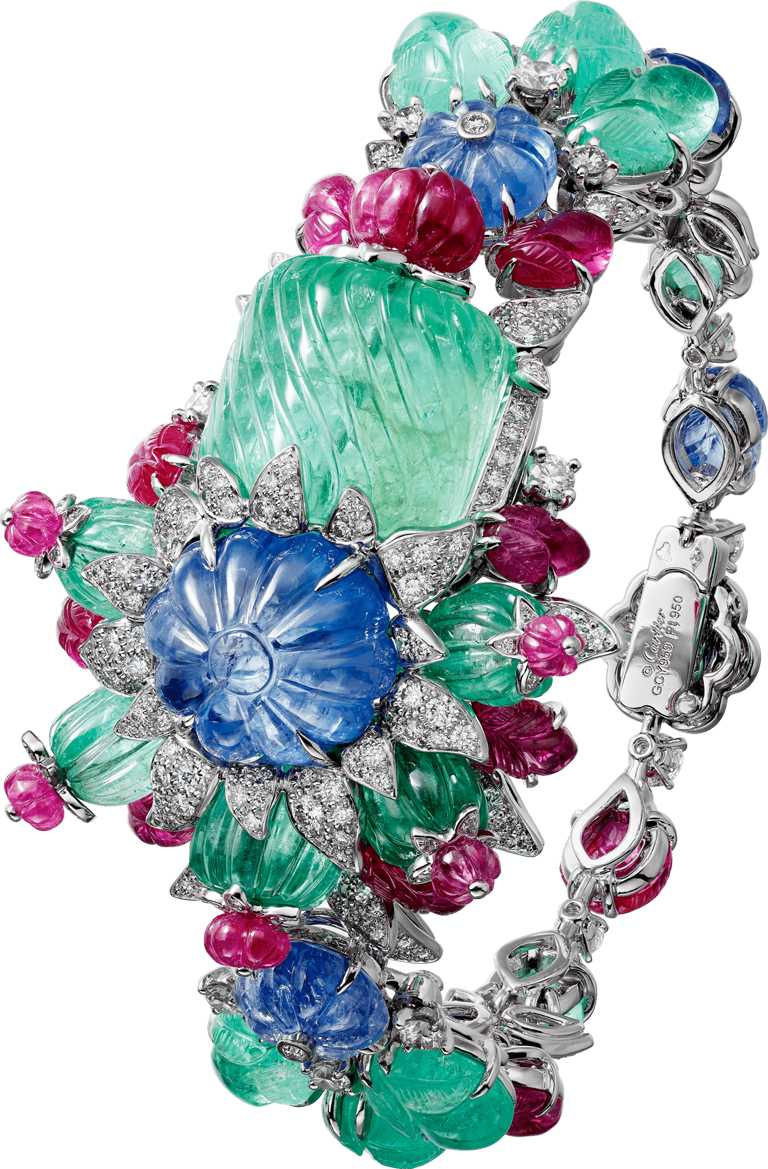 Cartier「TUTTI FRUTTI」系列，「NARBADA」手環╱26,700,000元。（圖╱Cartier提供）