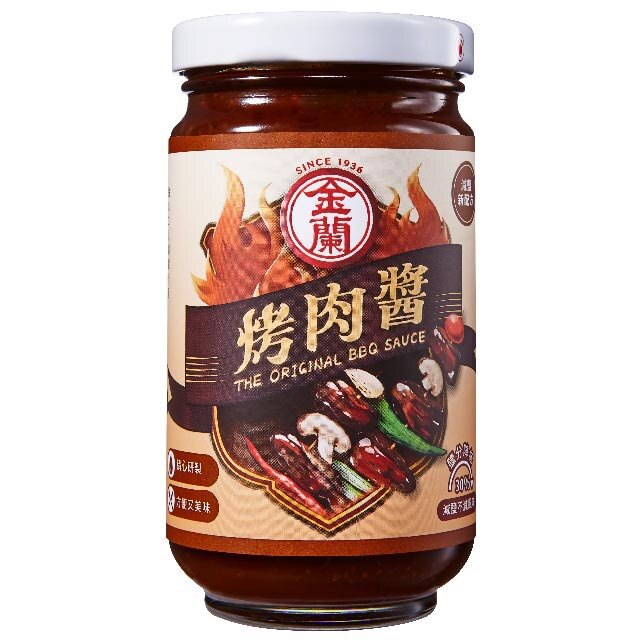 金蘭 烤肉醬 辣味(玻璃瓶) 240ml【康鄰超市】