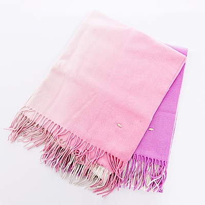 ELLE山羊絨柔軟保暖抽象藝術渲染印花披風法國知名 設計品牌羊絨製品親膚、柔軟、保暖、透氣