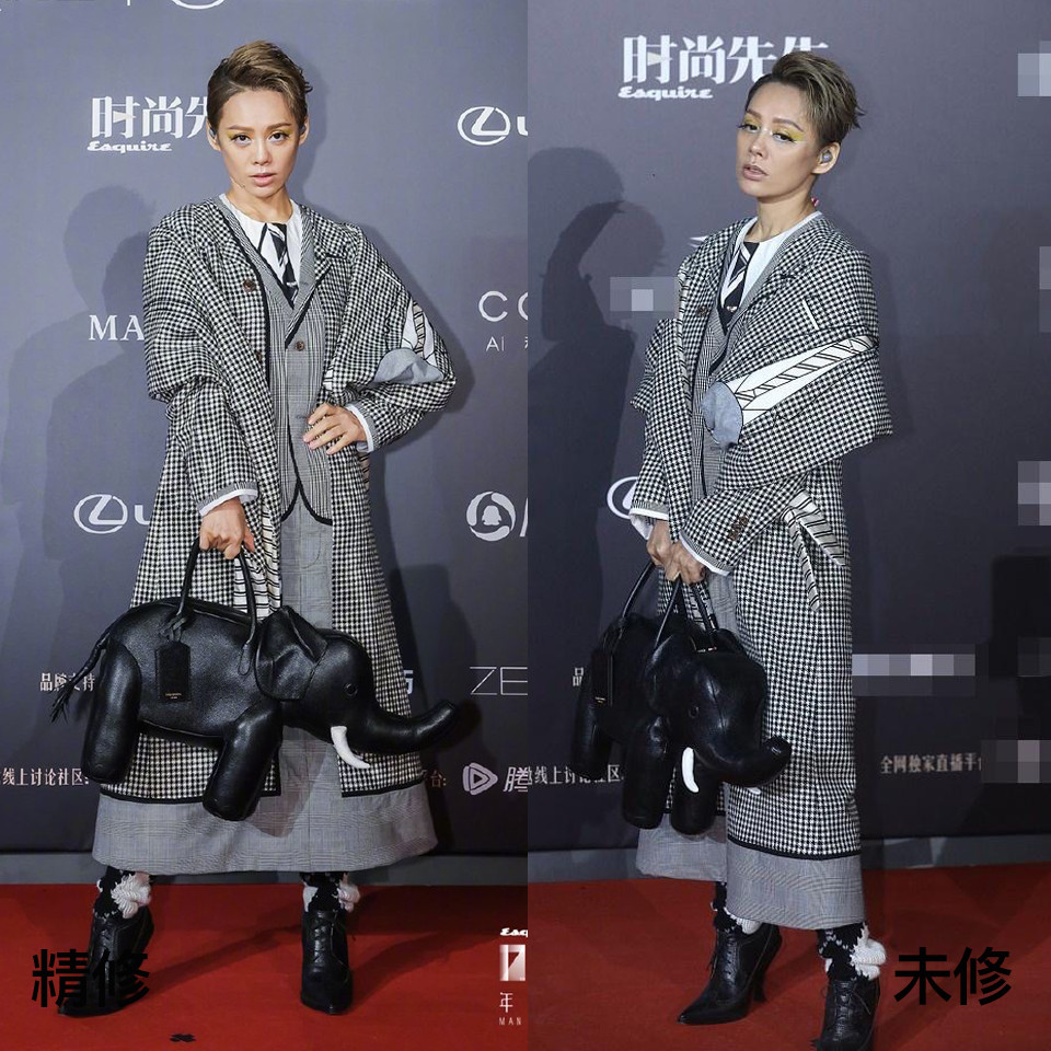 女星紅毯造型精修vs未修4：寧靜