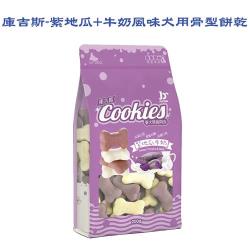 ◎● 高蛋白質|◎● 高適口性|◎● 營養均衡品牌:doter寵愛物語類型:餅乾類成分:紫地瓜牛奶-小麥粉、樹薯粉、地瓜粉、蔬菜油、甘油、乳清粉、糖、鹽、雞肉粉、香草風味劑、牛奶風味劑、丙酸鈉(防腐劑